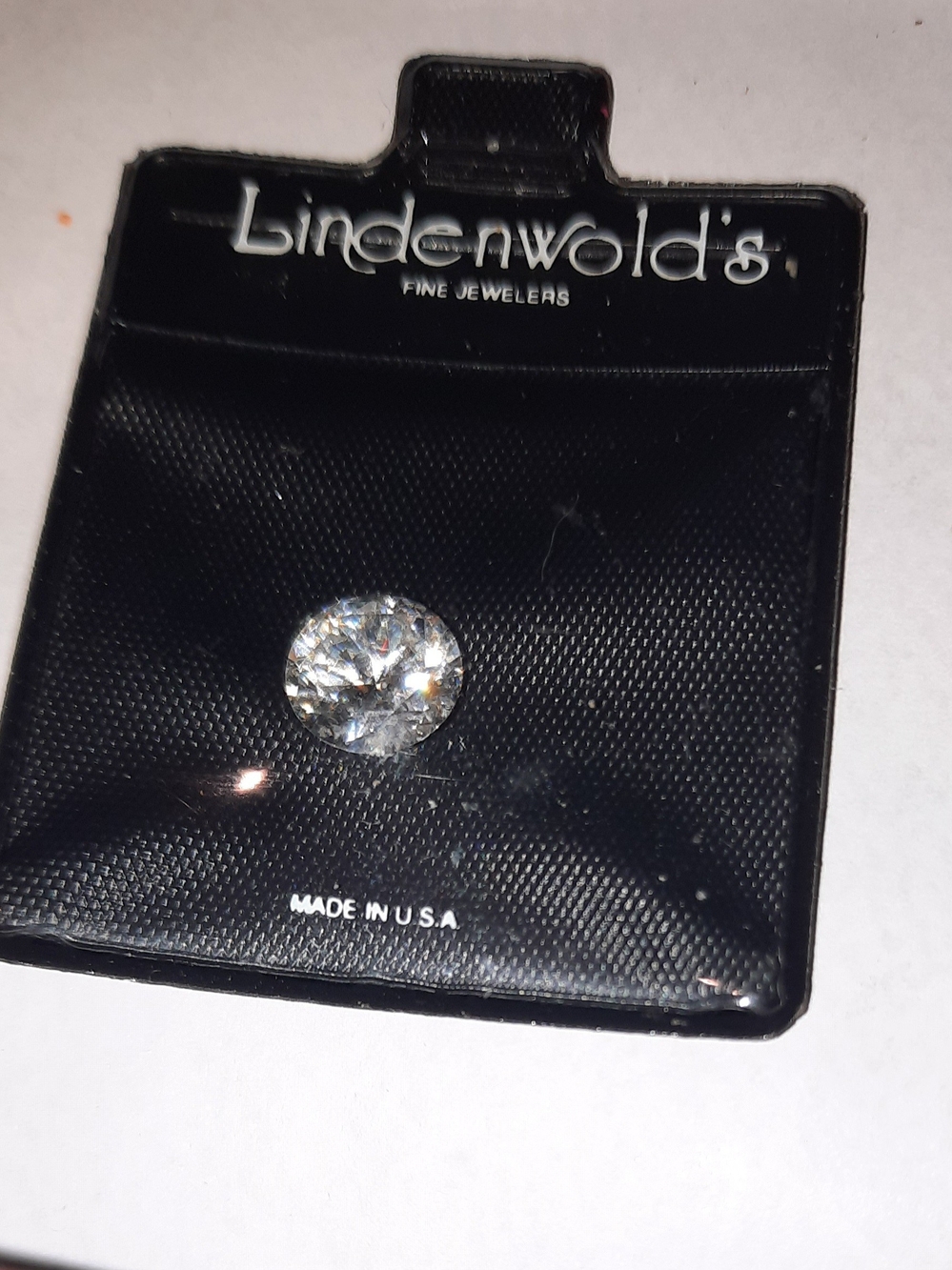 Authentic Genuine Lindenwold's Fine Jewelry 2CTTW CZ 8mm Solitaire Stone